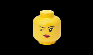 LEGO® Kacsintós lány minifigura fej tároló, kis méret