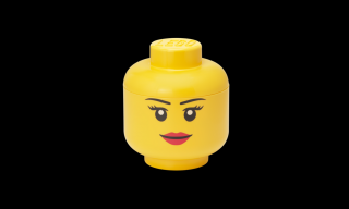 LEGO® Lány minifigura fej tároló, kis méret