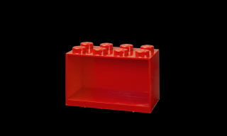 LEGO® Piros kocka polc, 8 bütyökkel