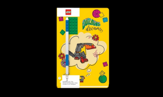 LEGO® Sima Building Dreams mintás jegyzetfüzet kék zselést