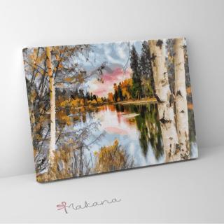 A természet csendje - Számfestő készlet, kerettel (50x65 cm)