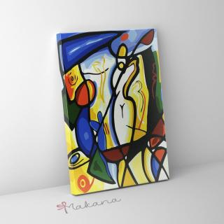Absztrakció - Számfestő készlet, kerettel (40x50 cm)