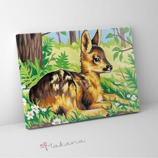 Bambi - Számfestő készlet, kerettel (30x40 cm)