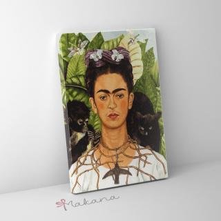 Frida Kahlo – Önarckép - Számfestő készlet, keret nélkül (40x50 cm)