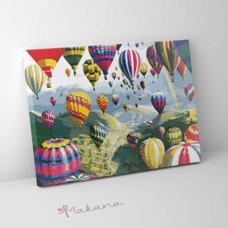 Mennyei felvonulás - Számfestő készlet, kerettel (40x50 cm)