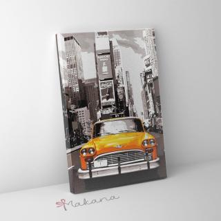 Retro taxi - Számfestő készlet, kerettel (40x50 cm)