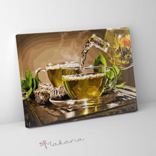 Tea idő - Számfestő készlet, kerettel (40x50 cm)