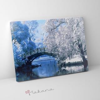 Téli mese - Számfestő készlet, kerettel (40x50 cm)