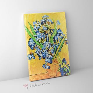 Van Gogh: Íriszek - Számfestő készlet, kerettel (40x50 cm)