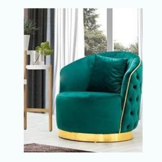 Chelsea Gold Modern Chesterfield Fotel  Smaragdzöld