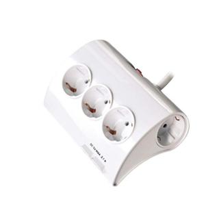 TECHNIK  TP1223  elosztó   * asztali 5 utas 1,5m kábel + 2 USB + kapcsoló 16A