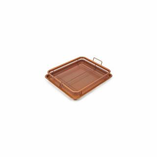 Crispy Tray réz sütőtálca ráccsal -