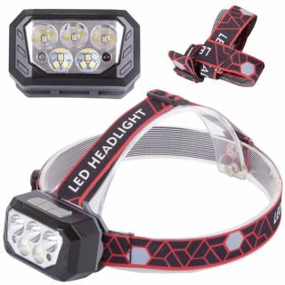 Taktikai LED fejlámpa smd - újratölthető akkumulátor - SQ-870