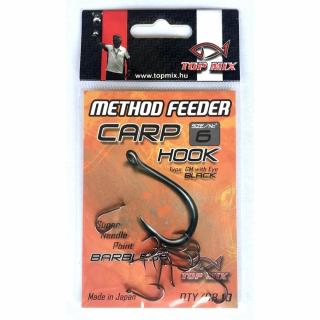 TOP MIX Method Feeder Carp Hook Barbless - 6 - Szakál nélküli horog