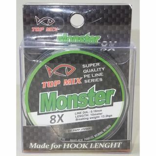 TOP MIX X8 Monster előke zsinór 0,18mm