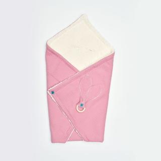 Hordozóba köthető fáradt rózsaszín takaró rágókával