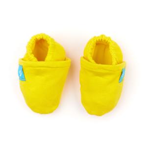 Sárga újszülött cipő