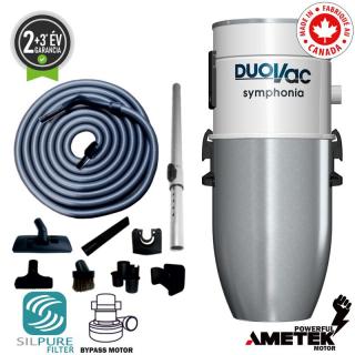 DUOVAC SYMPHONIA BYPASS SYM-150I 1690W KÖZPONTI PORSZÍVÓ + STANDARD TAKARÍTÓ KÉSZLET