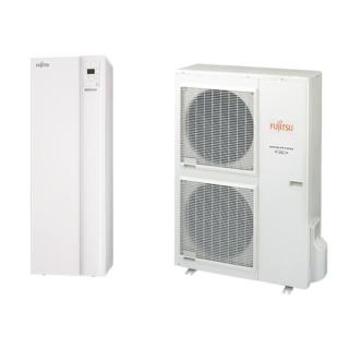 FUJITSU WATERSTAGE COMFORT WGYA050ML3 / WOYA060KLT OSZTOTT HŐSZIVATTYÚ HMV TARTÁLLYAL / 4,5 KW