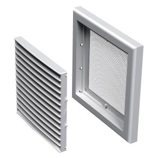 VENTS MŰANYAG SZELLŐZŐRÁCS VÍZSZINTES RÁCSOZÁSSAL 154X154