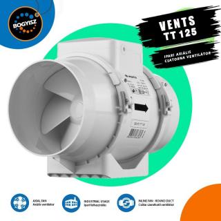 VENTS TT 125 IPARI CSATORNAVENTILÁTOR