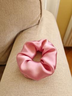 Scrunchie Rózsaszín S (upcycled)