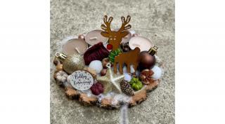 Adventi dísz 095 - 15 cm-es falapon