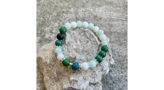 Ásvány karkötő 026 - Amazonite, Achát, Főnix Lapis Lazuli