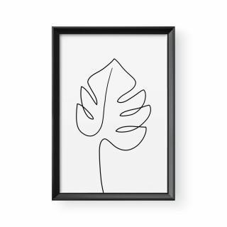 Vonalrajz / Álló / Monstera 1