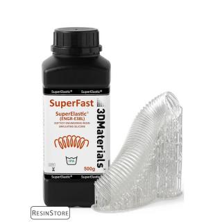 3DMaterials SuperElastic® - Clear [Elasztikus/Lágy, Átlátszó, Shore 60A] - 500 g