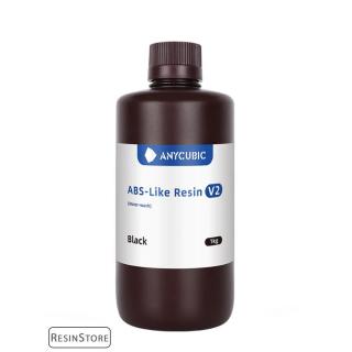 Anycubic ABS-Like Resin V2 - Black [Fekete] - VÍZZEL MOSHATÓ - 1 kg