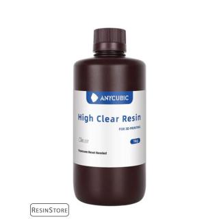 Anycubic High Clear Resin - Clear [NEM SÁRGUL, Átlátszó] - 1 kg