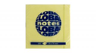 Öntapadós jegyzet GLOBAL Notes 3654-01 75x75mm sárga 100 lap