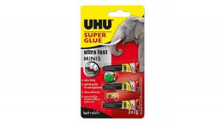 Pillanatragasztó UHU Super Glue Mini 1 gr 3 db/bliszter