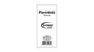 Pincérblokk FORTUNA 6,5x13 cm ragasztott fehér