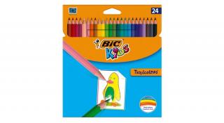 Színes ceruza BIC Kids Tropicolors hatszögletű 24 db/készlet