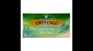 Zöld tea TWININGS Earl Grey filteres 25 filter/doboz