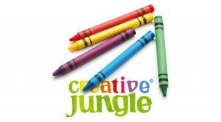 Zsírkréta CREATIVE JUNGLE kerek hegyezett 12 színű