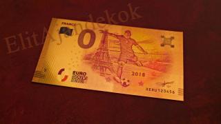 Aranyozott 0 euro souvenir bankjegy - Franciaország