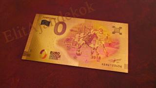 Aranyozott 0 euro souvenir bankjegy - Portugália