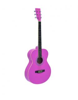 DIMAVERY AW-303 western-guitar, rózsaszín     26242008