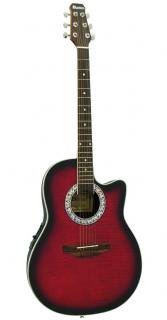 DIMAVERY RB-300 Roundback gitár piros 26235055