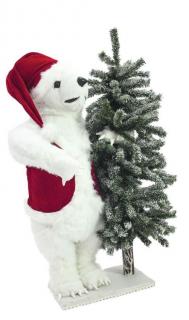 Karácsonyi dekoráció - Jegesmedve, fenyőfával 83314803