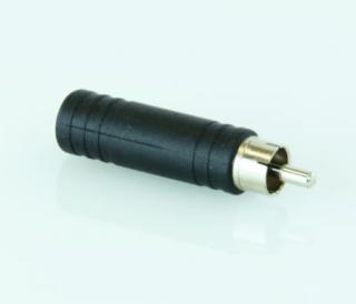 Master Audio HY1767 ABS / fém adapter: mono Jack 6,3 mm-es csatlakozóval - RCA dugó
