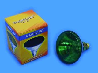 OMNILUX PAR-38 izzó 230V 80W E-27 FL zöld 88081405