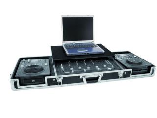 OMNITRONIC DJ Rack DS-1 2xCD.1xM-19 LT fekete 3012534A