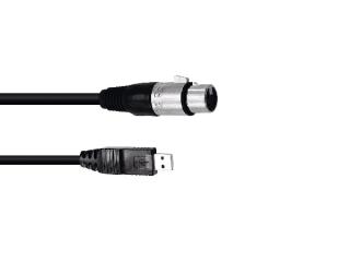 OMNITRONIC Interface Cable USB/XLR(F) 1.5m 10359856