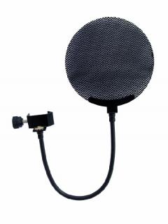 OMNITRONIC Mikrofon plop filter fém fekete 60006250