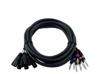 OMNITRONIC Snake-kábel 8x XLR papa - 8x 6,3mm sztereo jack 15m 30304728