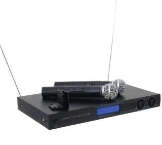 OMNITRONIC VHF-450 vezeték nélküli dupla mikrofon szett 13073009